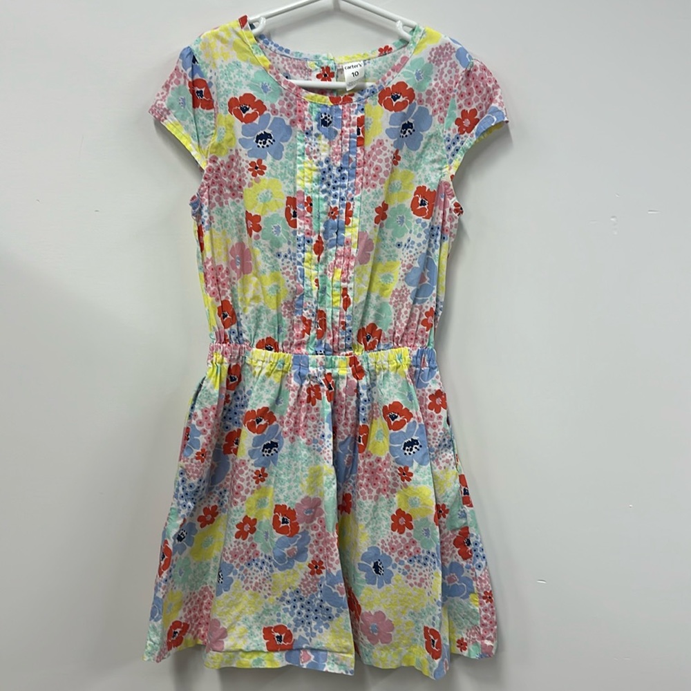 Carters shorts sleeve floral dress 10